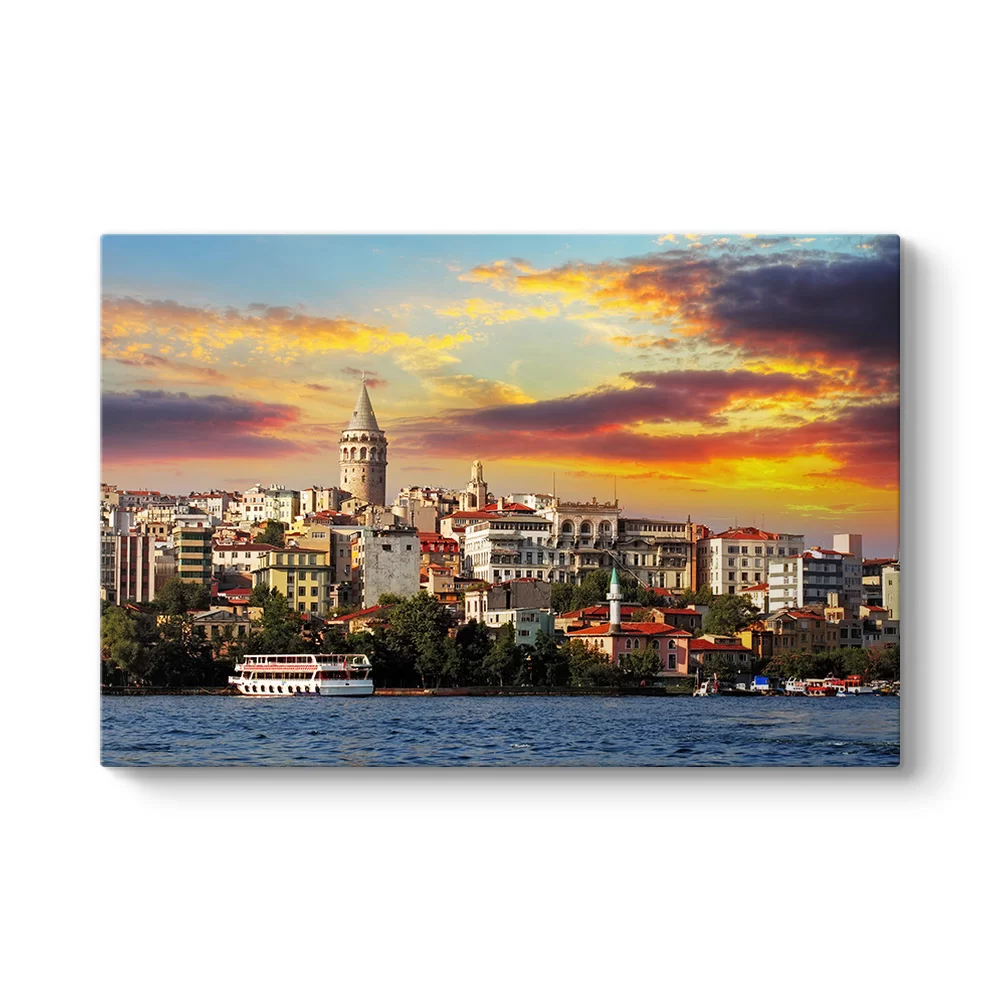 Galata Tower Manzara Tablosu - Model 1